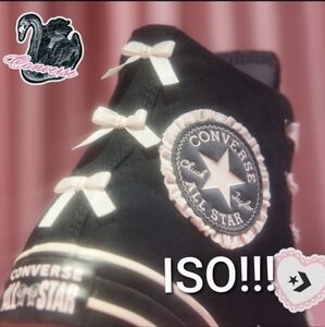 ISO Converse Chuck Taylor All Star High-Top Dark Swan Sneaker - Black / Pink